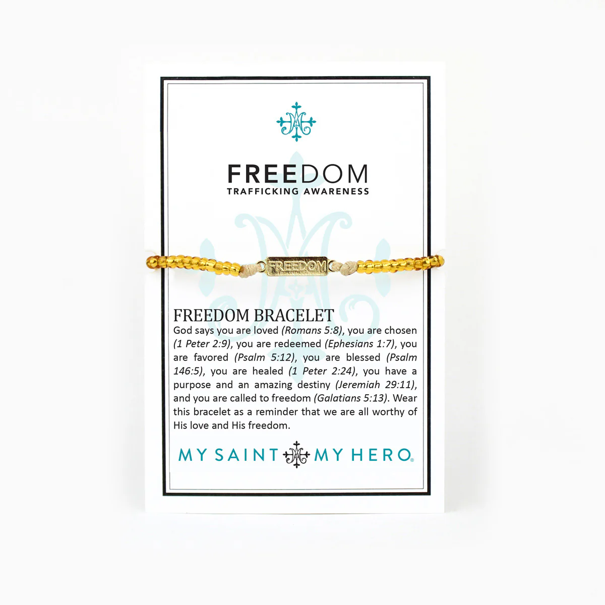 Freedom Bracelet – Human Trafficking Awareness & Faith - Blessed Bands