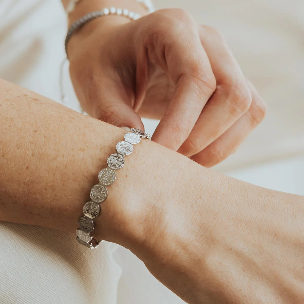 Benedictine Cuff Bracelet – Faith, Prayer & Protection - Blessed Bands