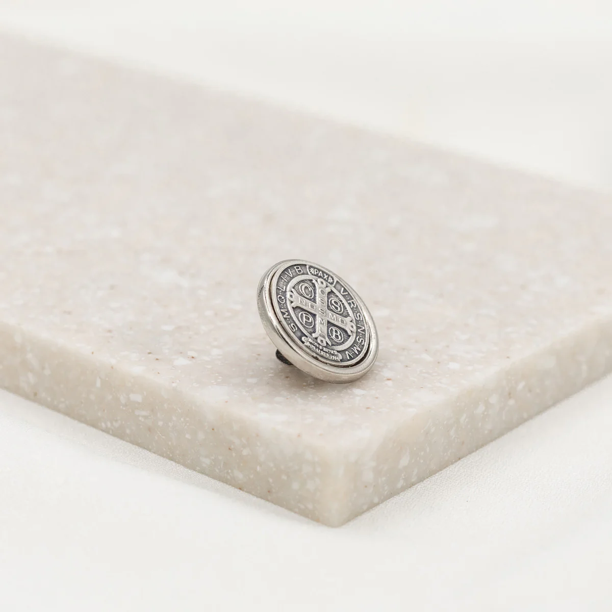 Armor of Protection Benedictine Pocket Pin – Faith Symbol - Blessed Bands