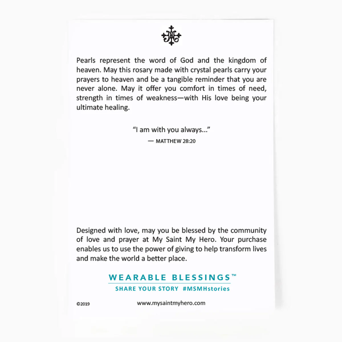 Rosary of Love – Devotion & Faith Prayer Beads - Blessed Bands