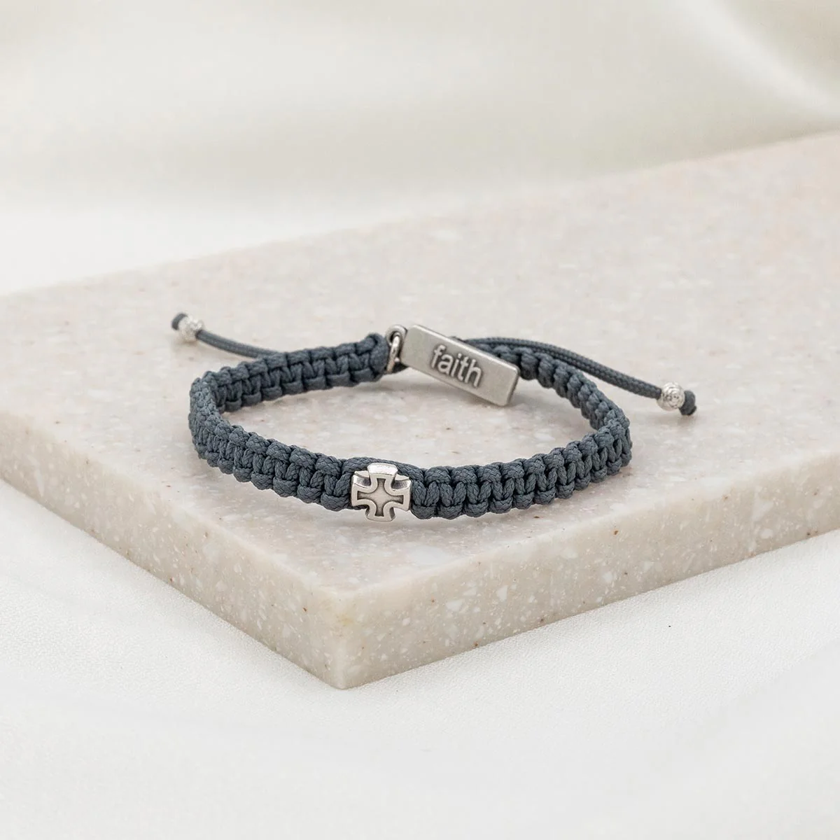 Wonderfully Made Silver Cross Bracelet – Faith & Grace - Blessed Bands