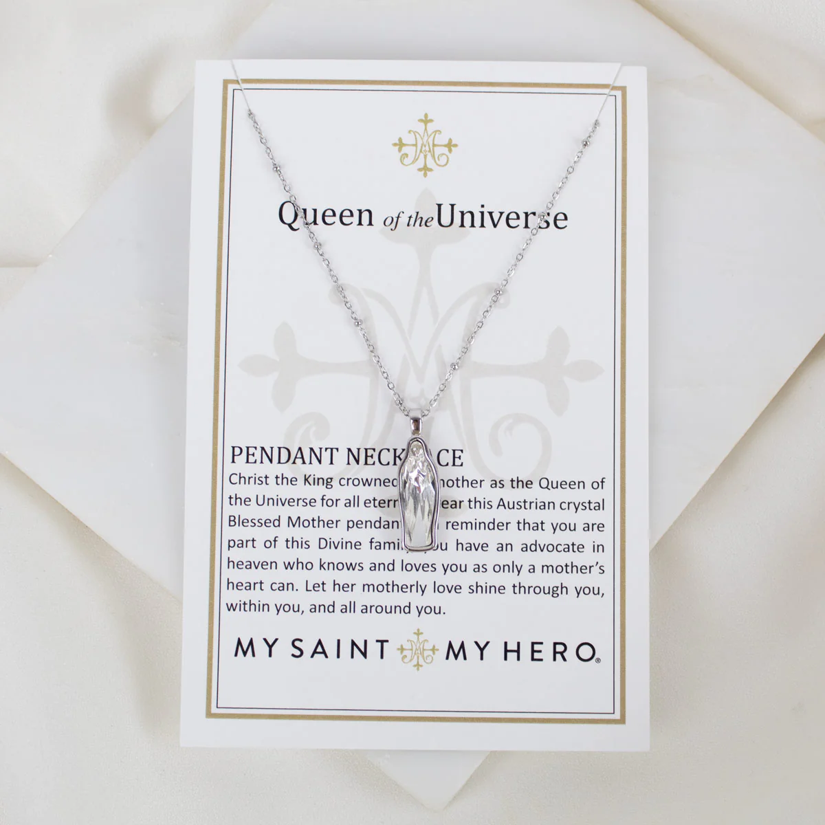 Queen of the Universe Marian Faith Petite Necklace - Blessed Bands