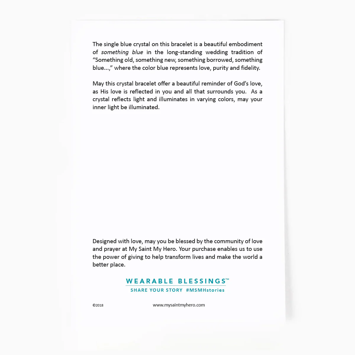 Something Blue Blessing Bracelet – Faith & Light Jewelry - Blessed Bands