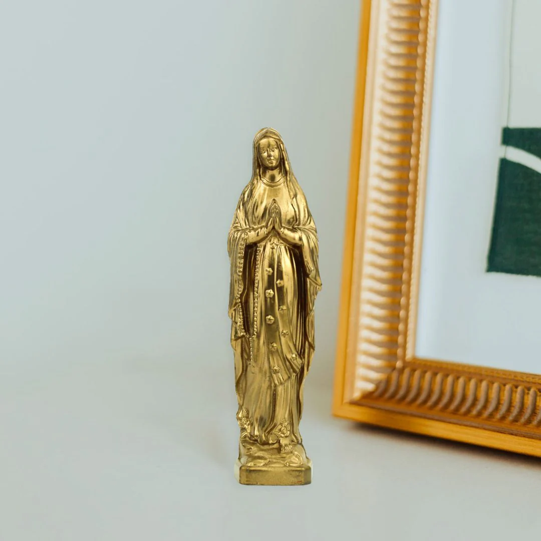 Our Lady of Lourdes Statue – Small Devotional Figure - Blessed Bands