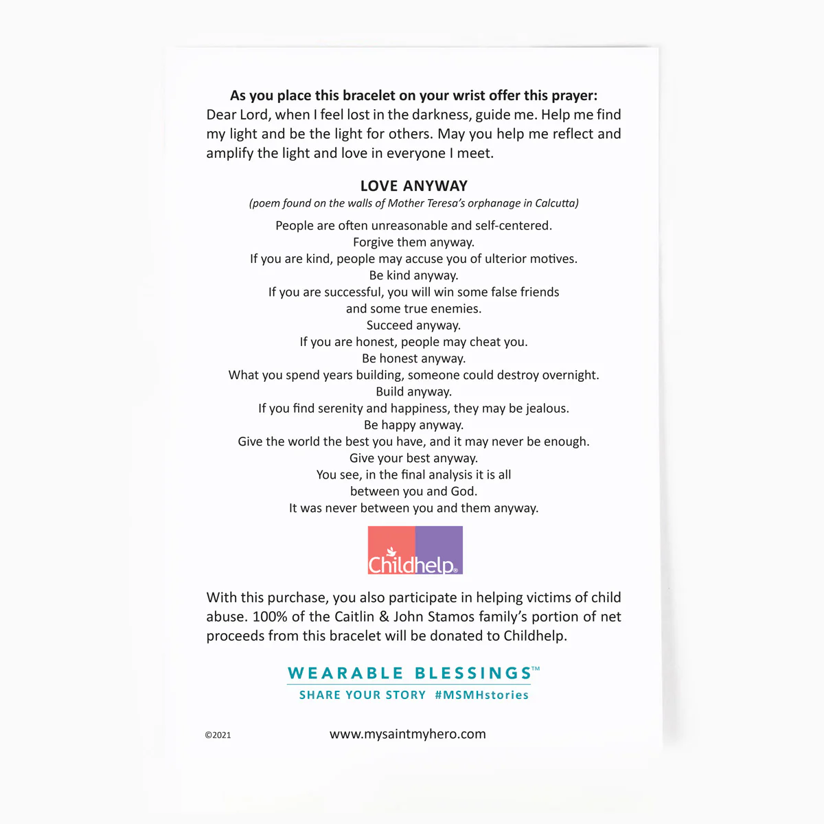 Love Lights the Way Bracelet – Faith, Hope & Guidance - Blessed Bands