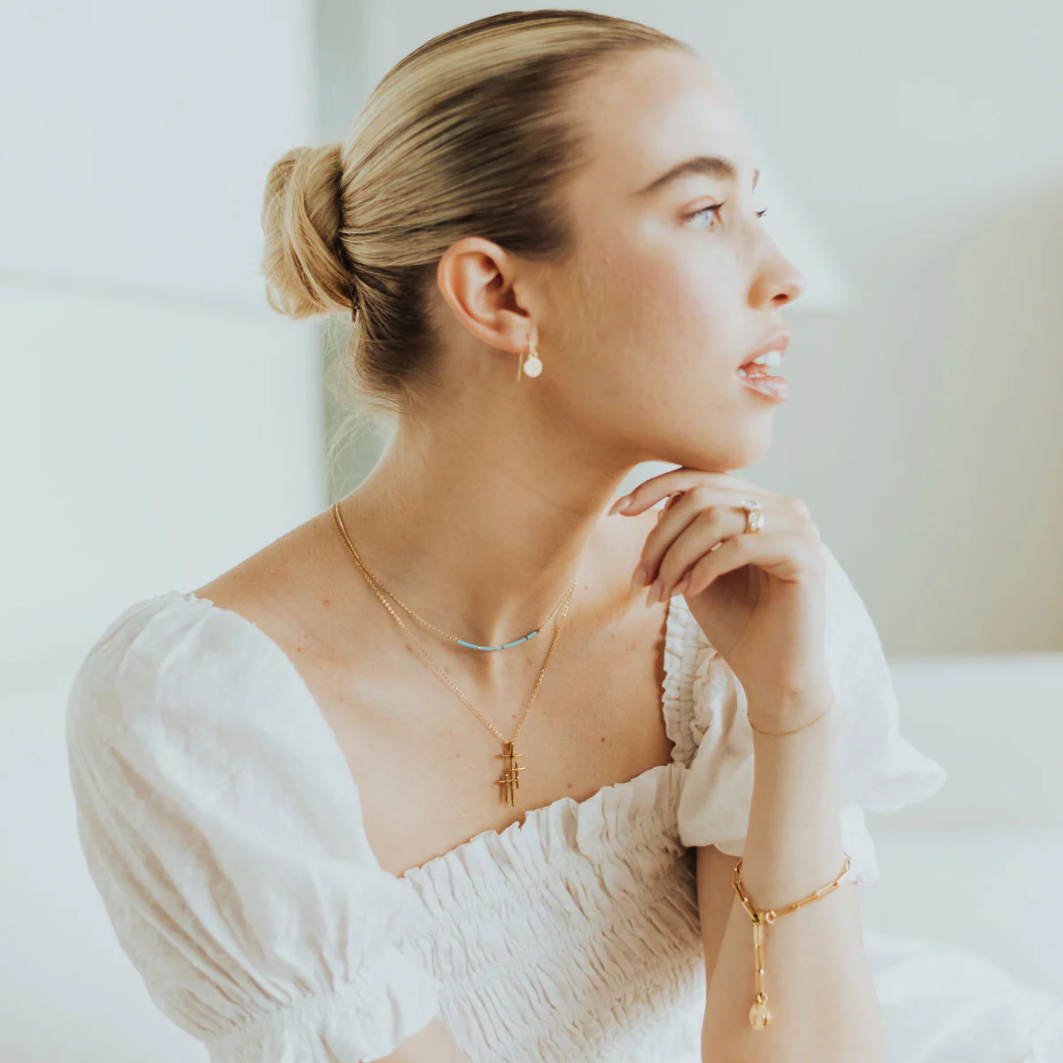 Faithful Light Three Cross Necklace – Hope & Redemption - Blessed Bands