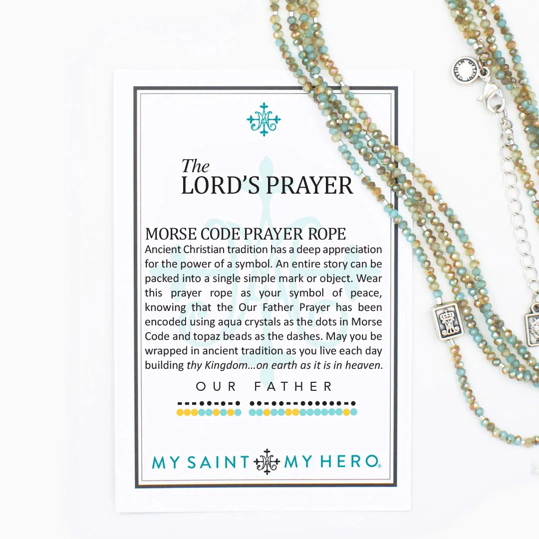 Lord's Prayer Morse Code Prayer Rope – Faith & Devotion - Blessed Bands