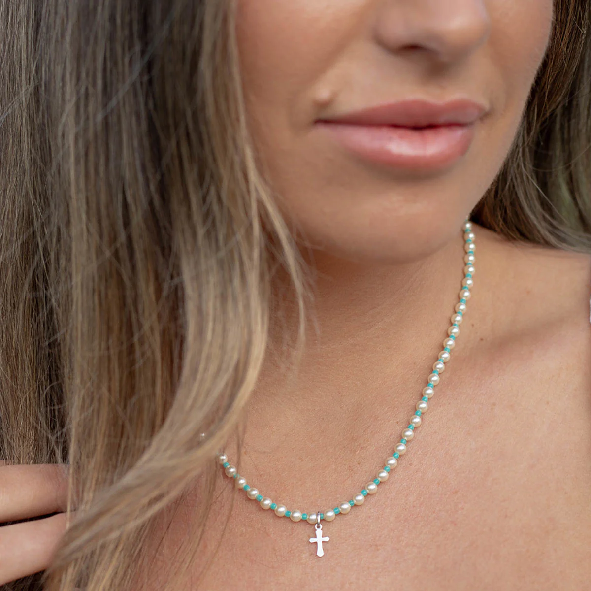 J.O.Y. Cross Necklace – Faith, Hope & Love Symbol - Blessed Bands