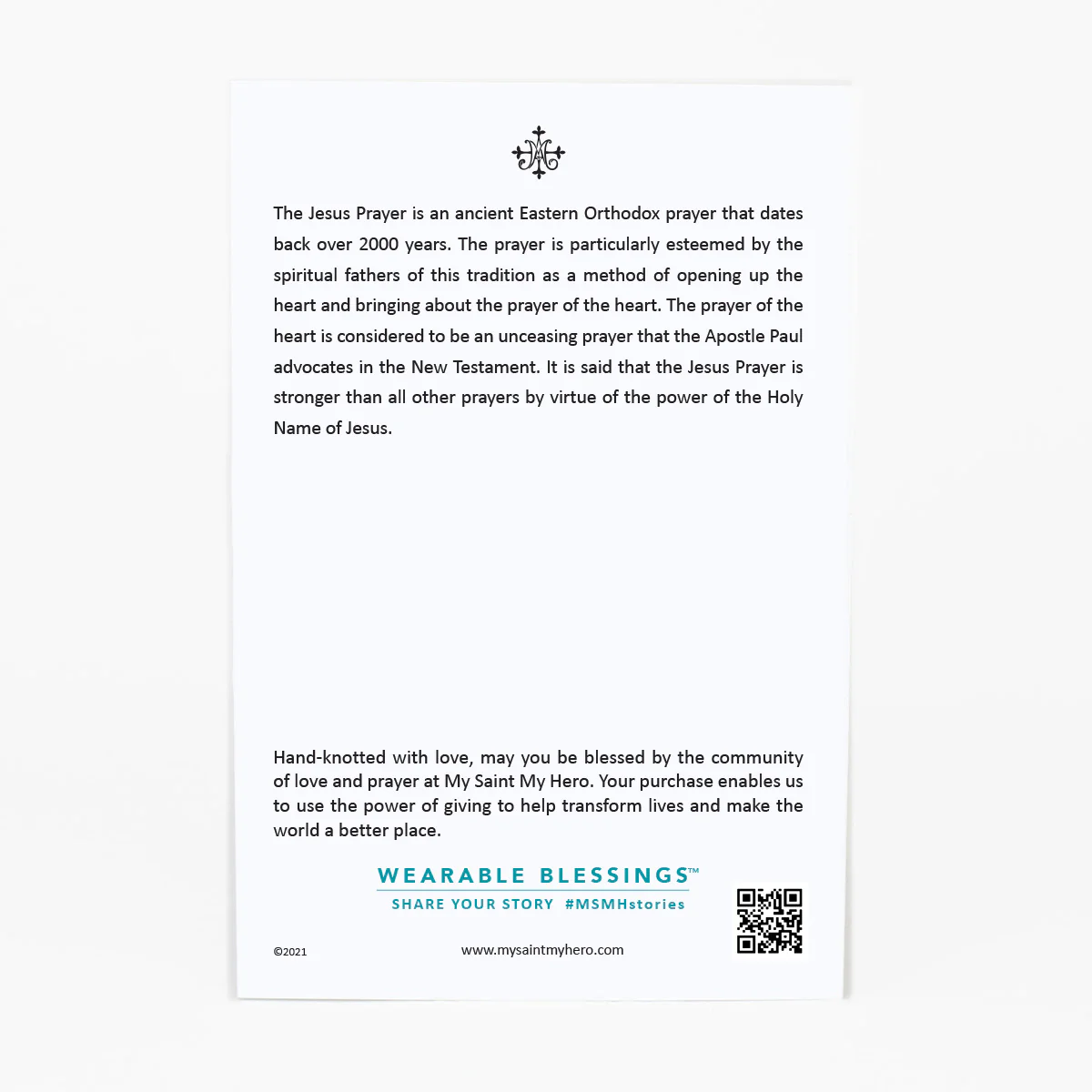 Jesus Prayer Bracelet – Faith, Hope & Spiritual Strength - Blessed Bands