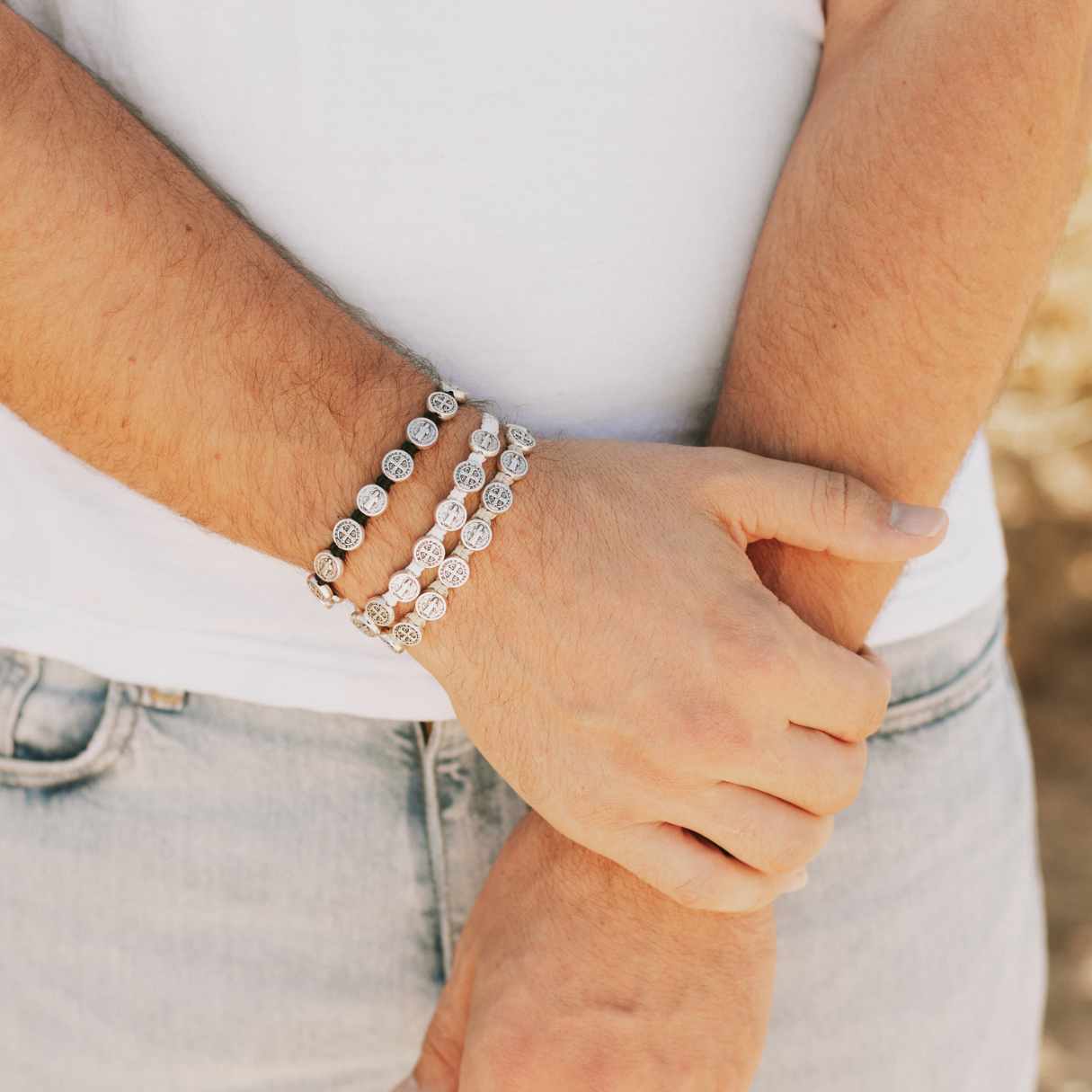 Benedictine Blessing Bracelet – Silver & Protection - Blessed Bands