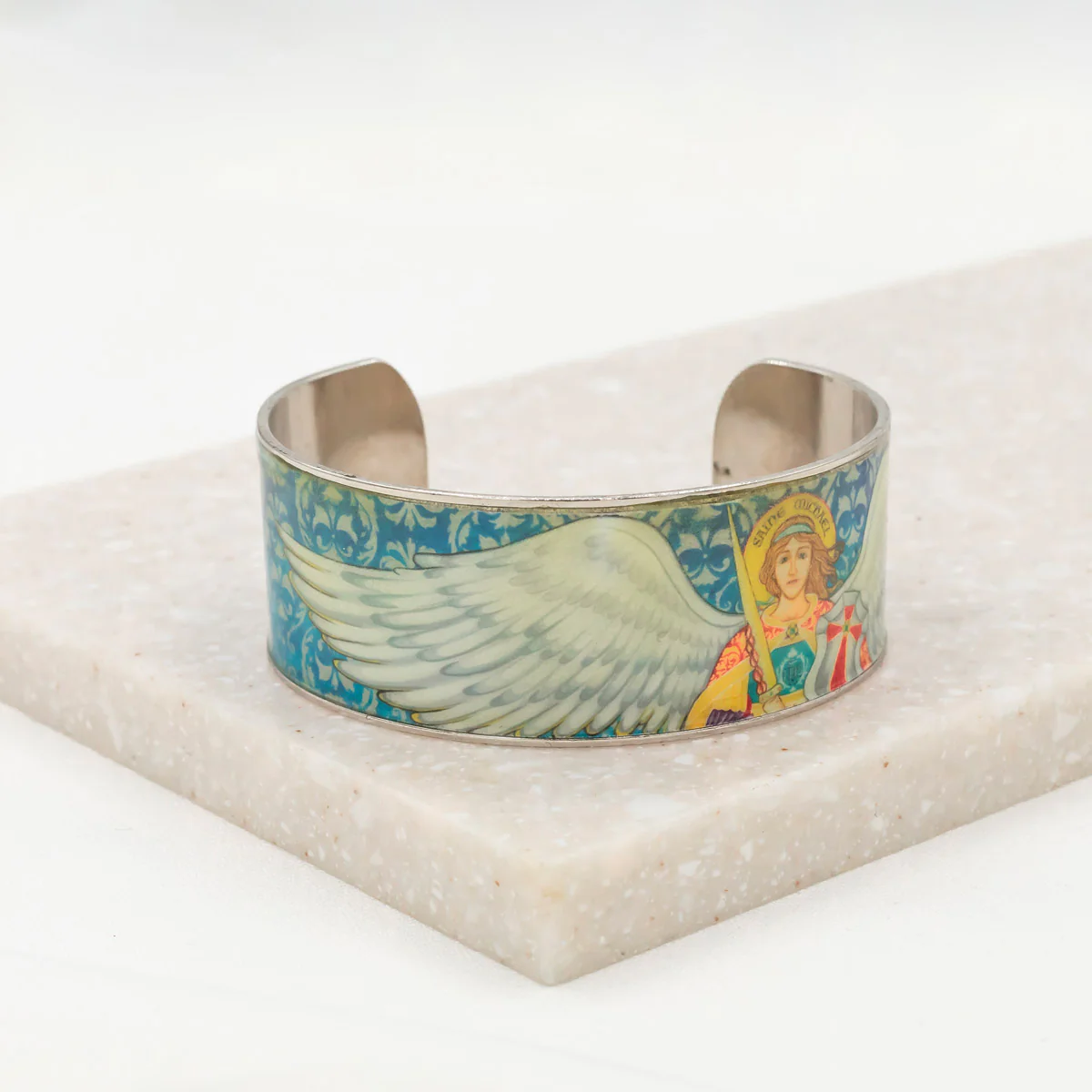 Archangel Michael Protection Cuff Bracelet – Strength & Faith - Blessed Bands