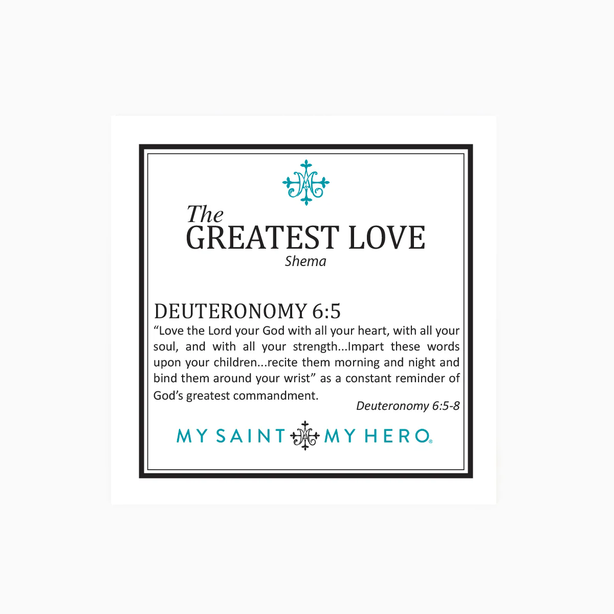 Greatest Love Earrings – Deuteronomy 6:5 Scripture Jewelry - Blessed Bands