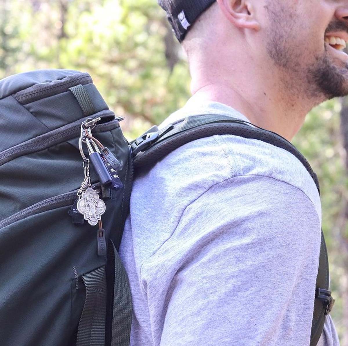 Saint Christopher Travel Protection Key Ring – Faith & Safety - Blessed Bands