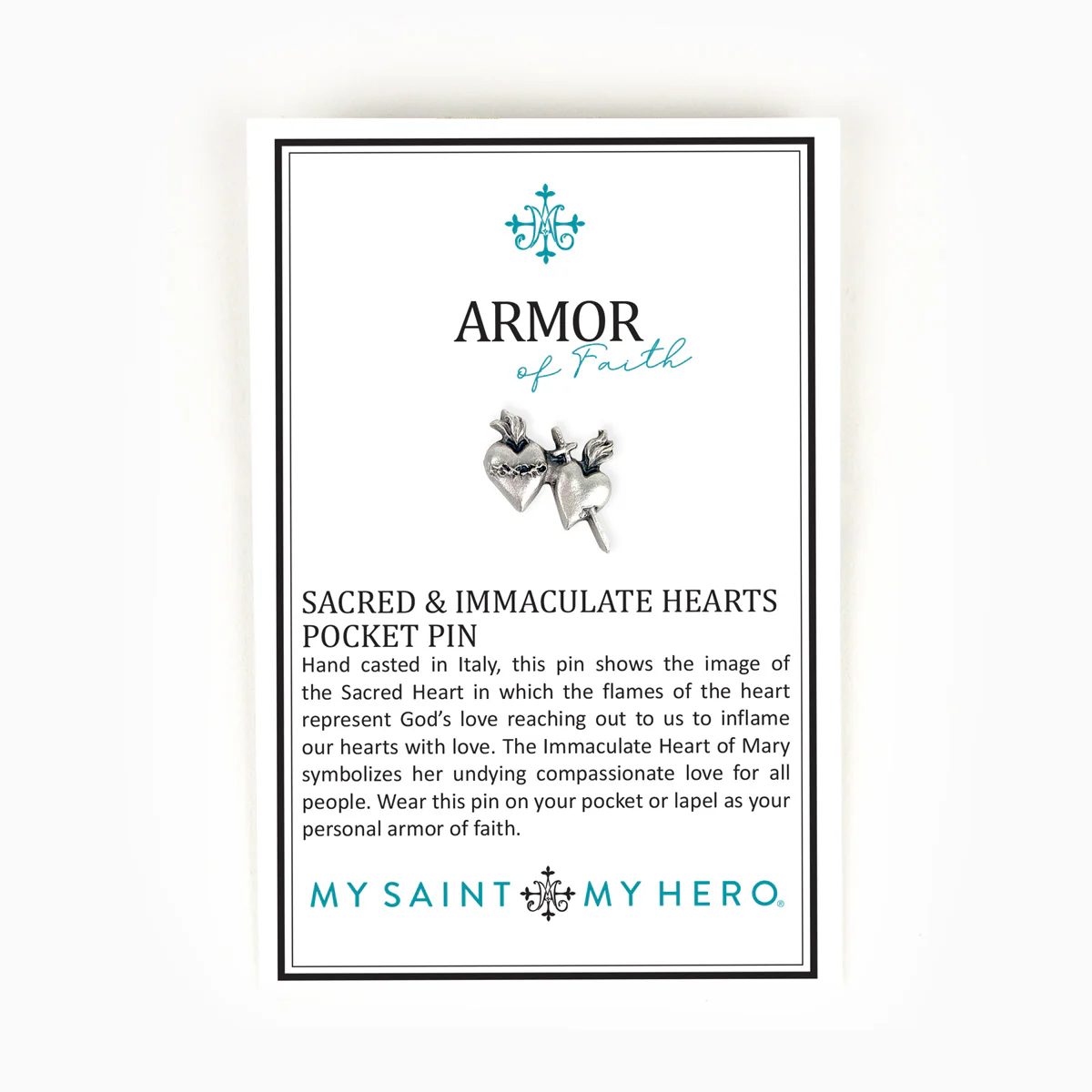 Armor of Faith Pocket Pin – Christian Strength Accessory - Blessed Bands