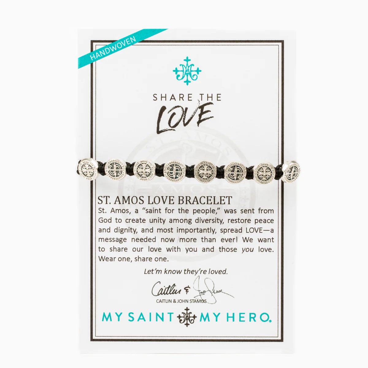 Share the Love St. Amos Bracelet – Faith & Kindness Gift - Blessed Bands