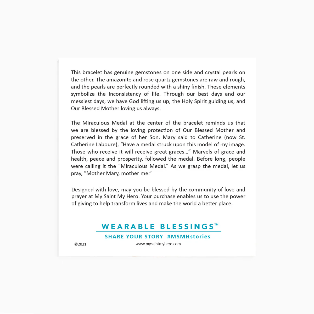 Mother Mary Blessing Bracelet – Silver Faith & Grace - Blessed Bands