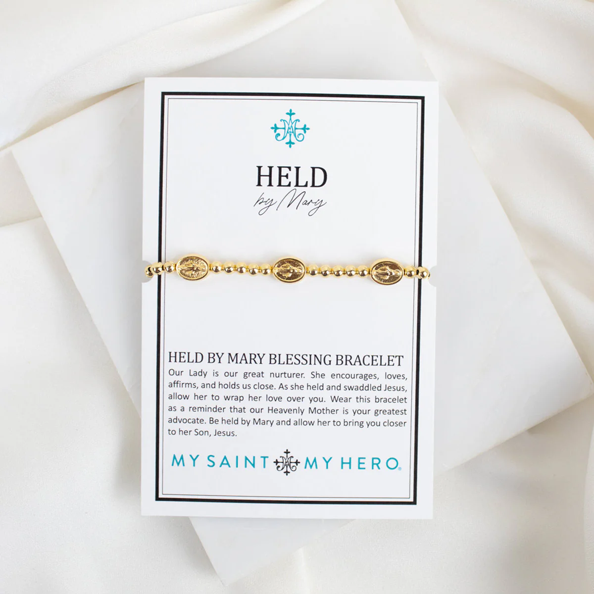 Held by Mary Blessing Bracelet – Faith & Comfort Jewelry - Blessed Bands