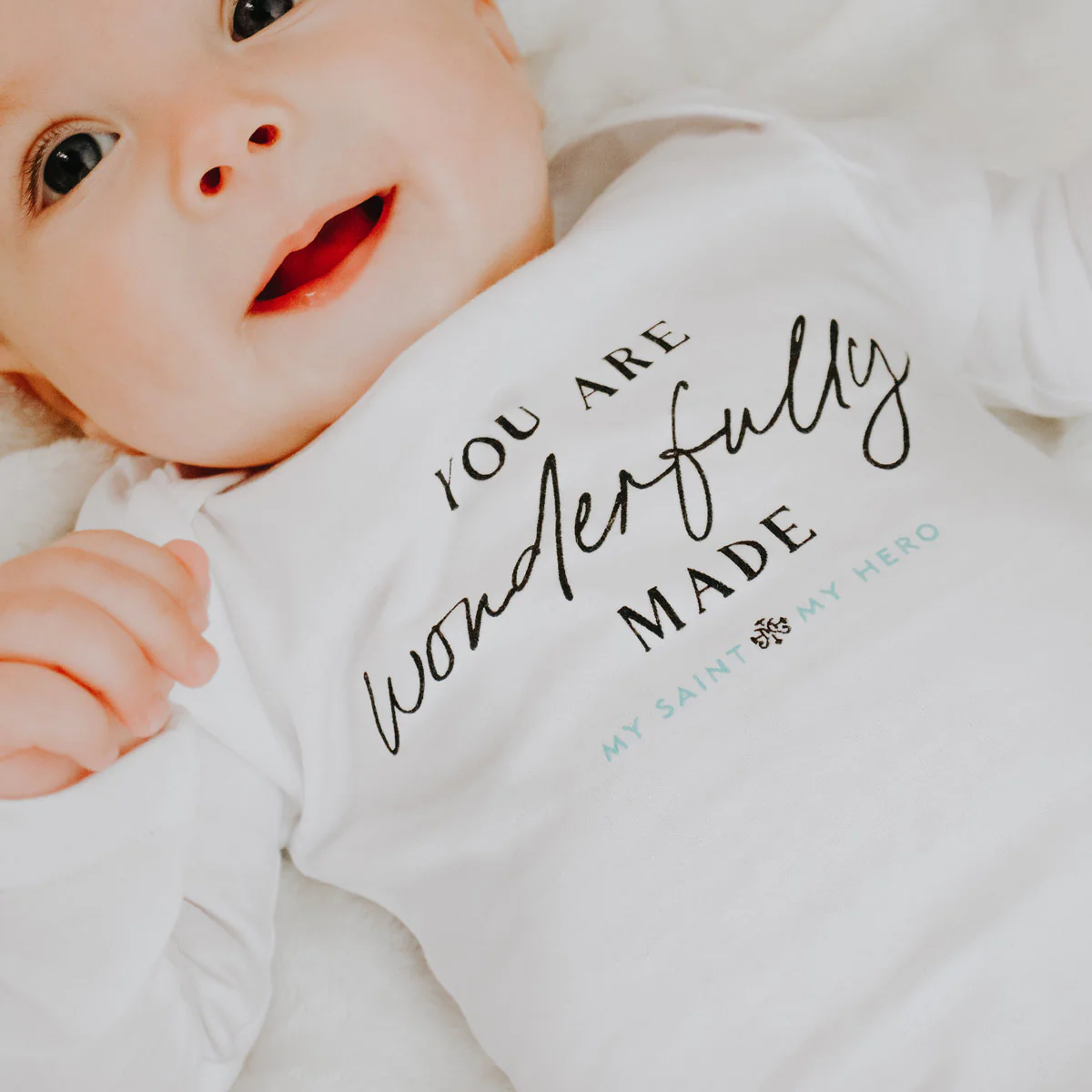 You Are Wonderfully Made Christian Baby Onesie - Blessed Bands