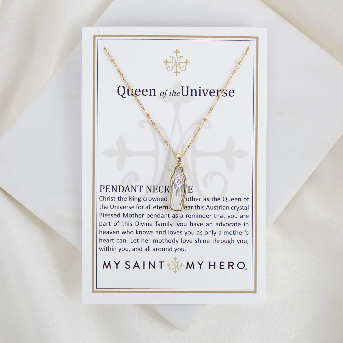 Queen of the Universe Marian Faith Petite Necklace - Blessed Bands