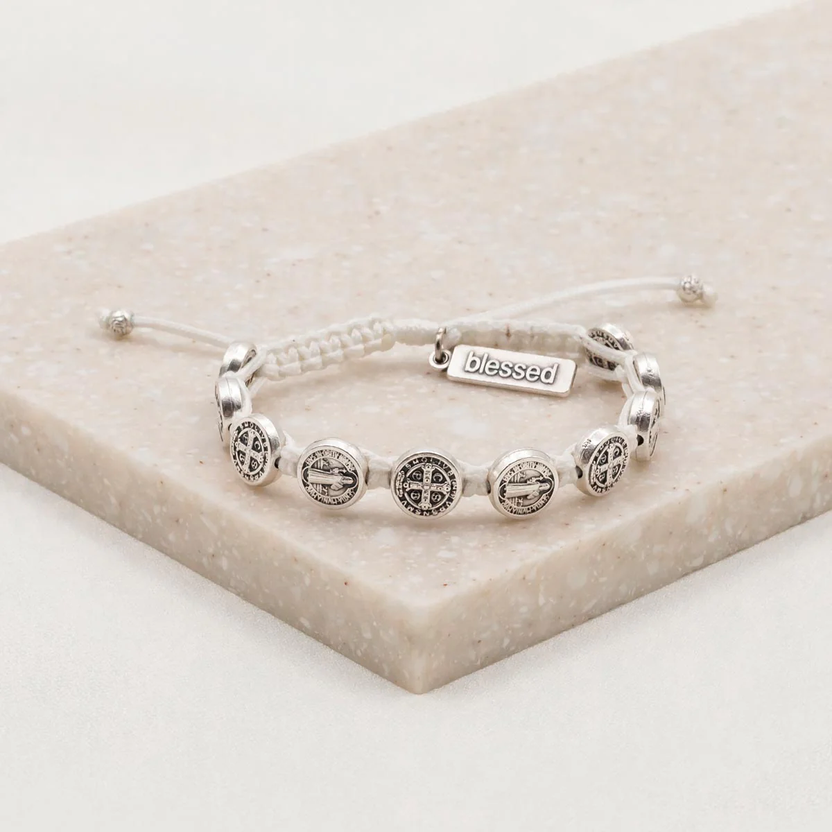 Benedictine Blessing Bracelet – Silver & Protection - Blessed Bands