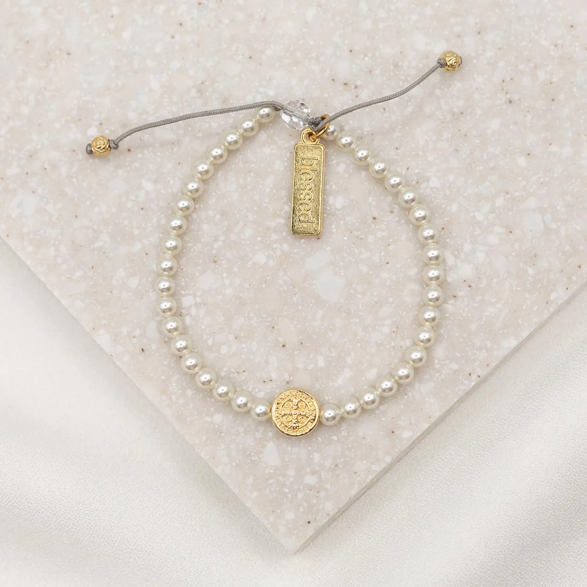 Pearl Birthday Blessing Bracelet – Grace & Faith Gift - Blessed Bands