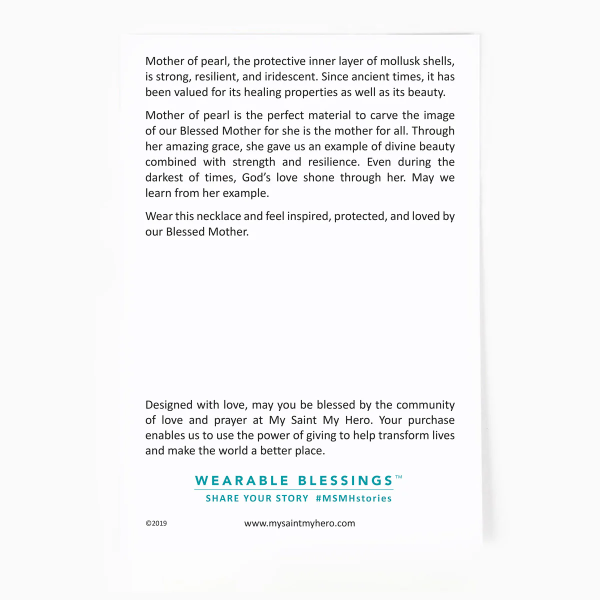 Blessed Mother Mary Necklace – Faith & Devotion Jewelry - Blessed Bands