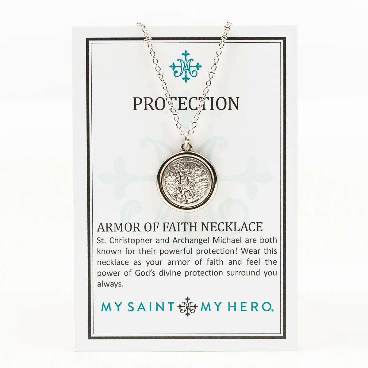 Archangel Michael & St. Christopher Protection Necklace - Blessed Bands