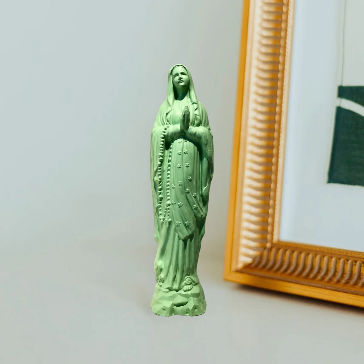 Our Lady of Lourdes Statue – Small Devotional Figure - Blessed Bands