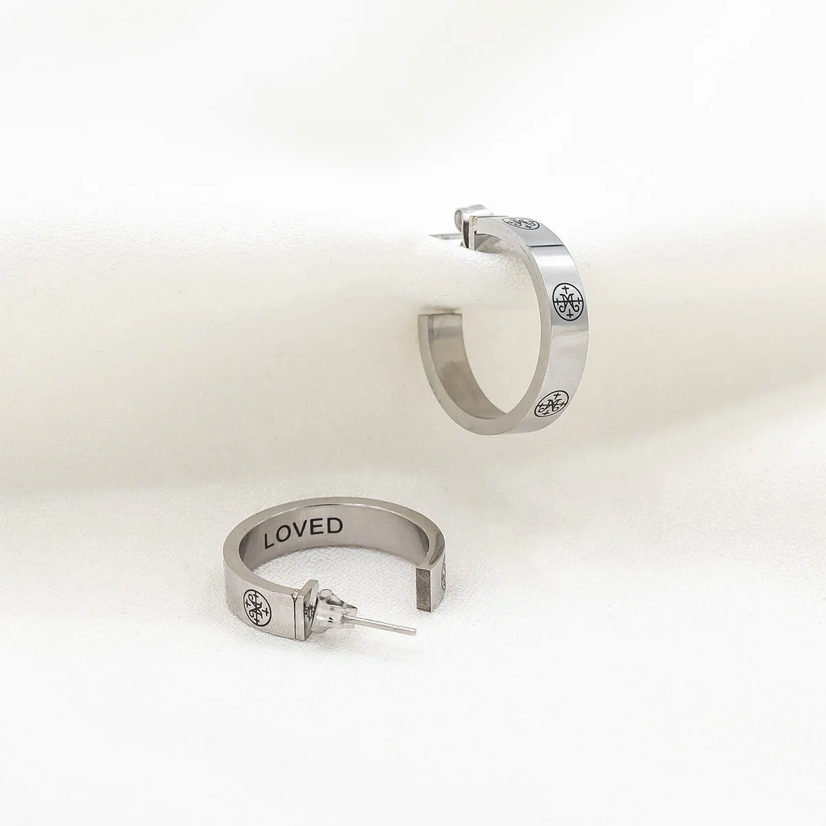 Greatest Love Earrings – Deuteronomy 6:5 Scripture Jewelry - Blessed Bands