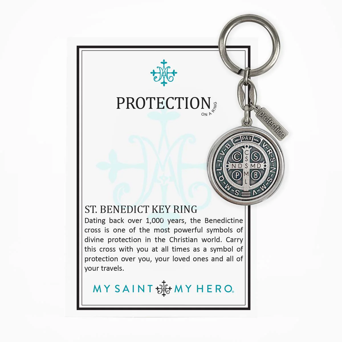 St. Benedict Key Ring – Spiritual Protection Accessory - Blessed Bands