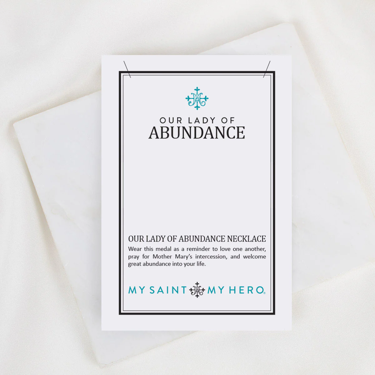 Our Lady of Abundance Necklace – Blessing & Faith Pendant - Blessed Bands