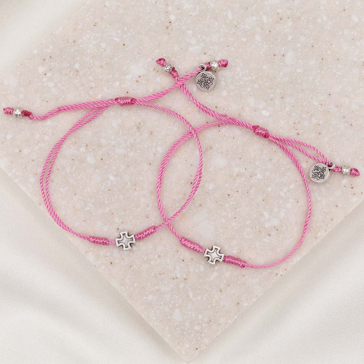 Prayer for a Cure Bracelet Set – Breast Cancer Awareness - Blessed Bands
