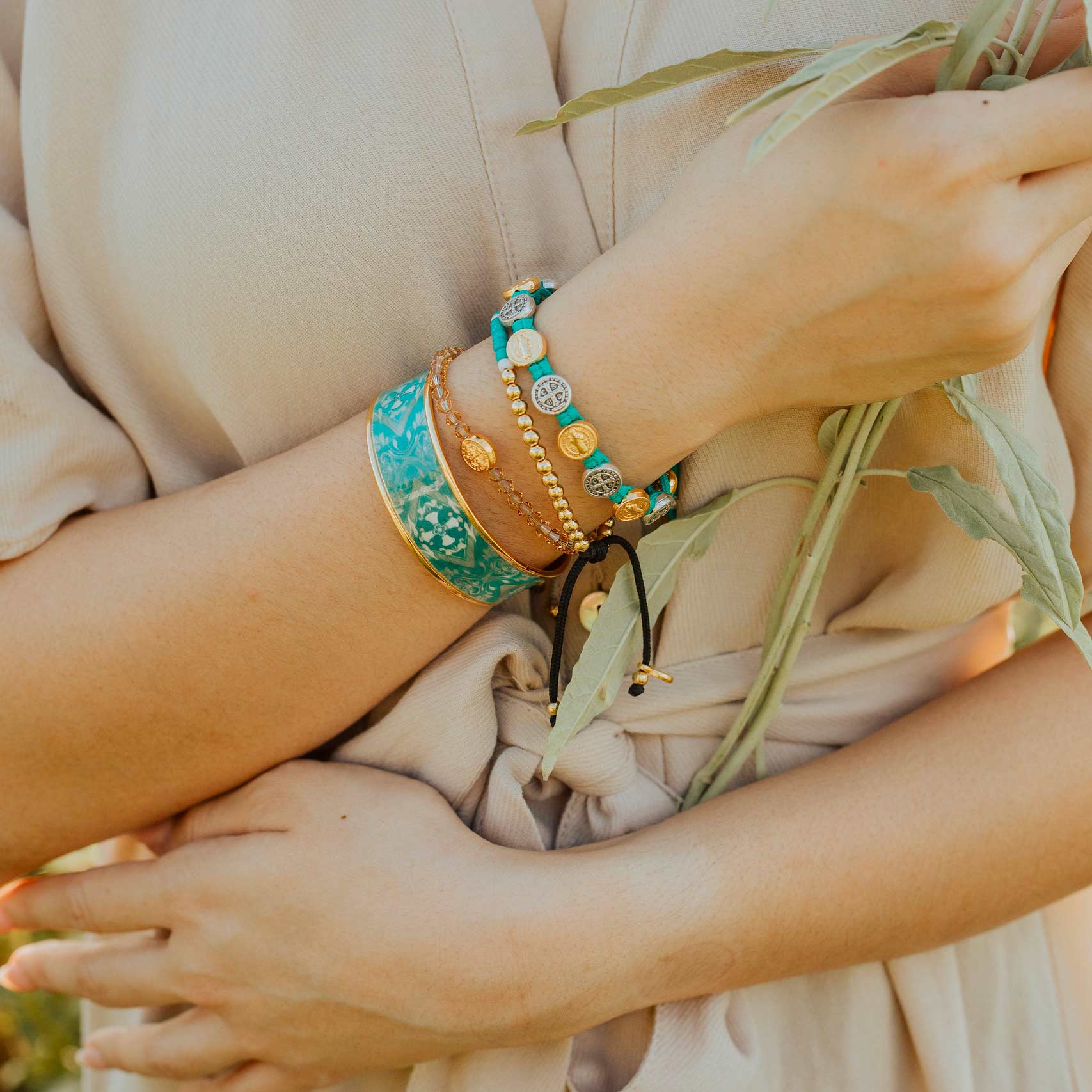 Vestment Cuff Bracelet – Elegant Christian Faith Jewelry - Blessed Bands